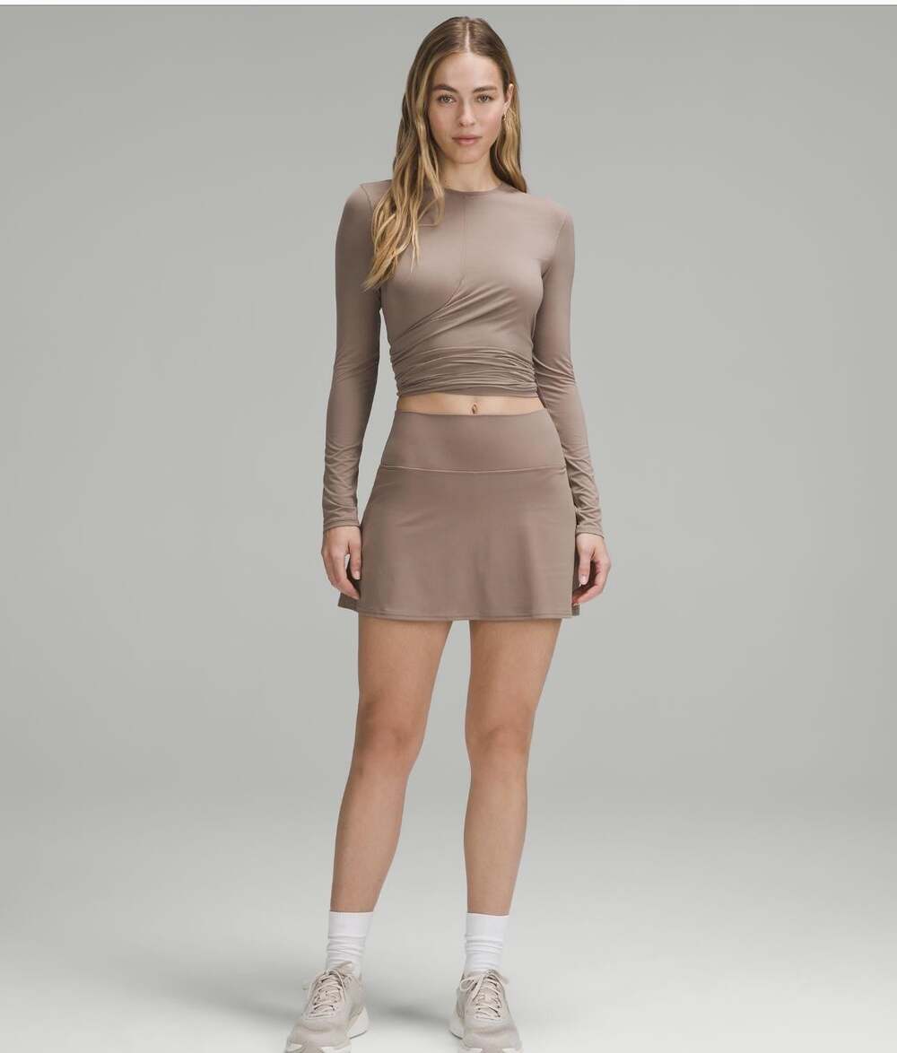 LULULEMON Align High-Rise Skirt Size 4 Taupetastic